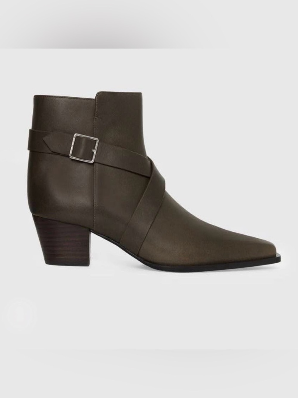 REBECCA MINKOFF Brown Bowery Buckle Ankle Boot--NEW--7.5